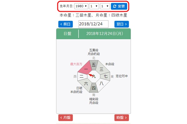 生年月日入力