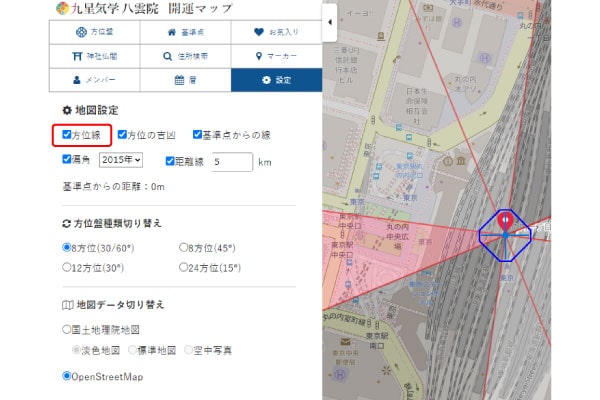 方位線